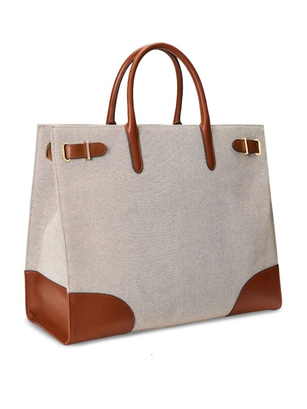 NWT ☑️ Lauren Ralph Lauren Canvas Extra-Large Devyn Tote Bag ⭐ NWT